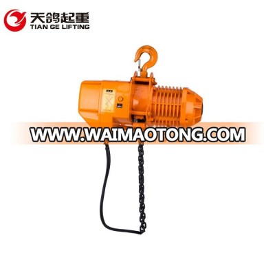 2017 High Quality 0.5-5 Ton Construction Elevator CE TUV Certified Electric Chain Hoist